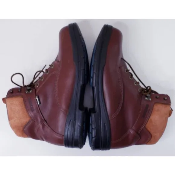 WOLVERINE Men's Size 13M Leather Work Boots Brown Steel Toe DuraShocks in VGUC