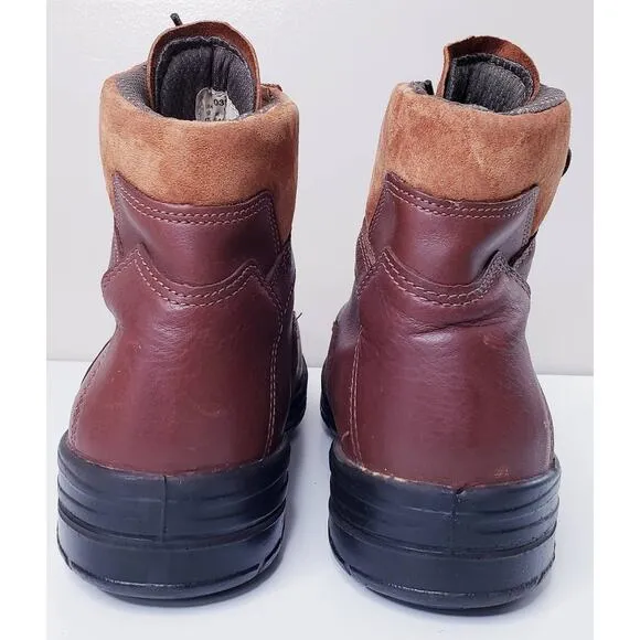 WOLVERINE Men's Size 13M Leather Work Boots Brown Steel Toe DuraShocks in VGUC