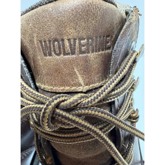 Wolverine Men’s Waterproof Leather Work Boots Sz 13M W0104 FLAWS