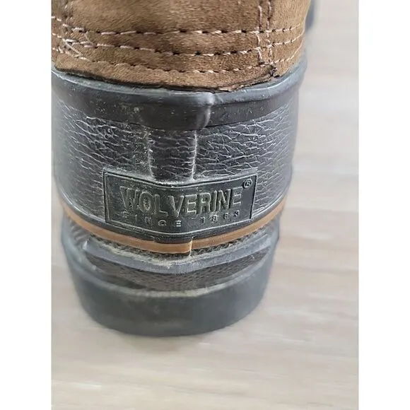 Wolverine Thinsulate Camo Brown Suede Hunting Duck Boots Outdoor Country Size 13