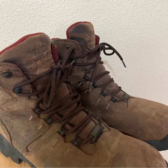 Wolverine W04417 Bonaventure brown suede work boots men’s 13