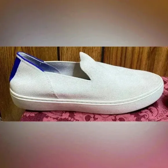 Woman ROTHY’S White Original Slip On Sneaker Shoe Sz 7.5
