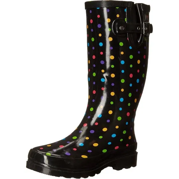 ✨Women Black Chief Tall Waterproof Rain Boot Outdoor Garden Shoes