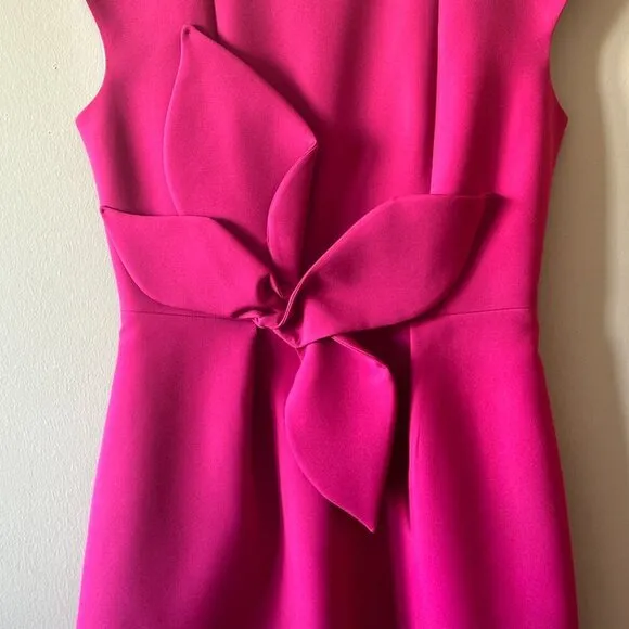 Women's 2 (6) Ted Baker London Magenta Polly Structured Bow Mini Dress Bold Fun