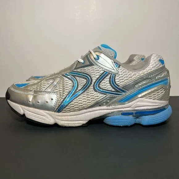 Womens AETREX RX Runner Silver Athletic Sneakers / Size 11 Wide