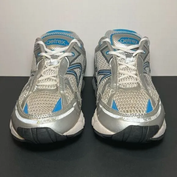 Womens AETREX RX Runner Silver Athletic Sneakers / Size 11 Wide