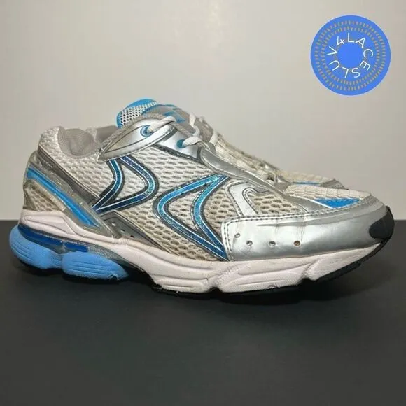 Womens AETREX RX Runner Silver Athletic Sneakers / Size 11 Wide