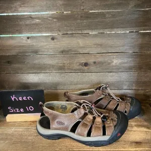 Womens Keen Newport H2 Brown Leather Outdoor Hiking Shoes Sandals Size 10 M‎ GUC