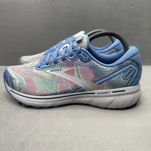 Womens Size 9 (D) WIDE Brooks Ghost 14 Shoes Together Empower Her Running Blue