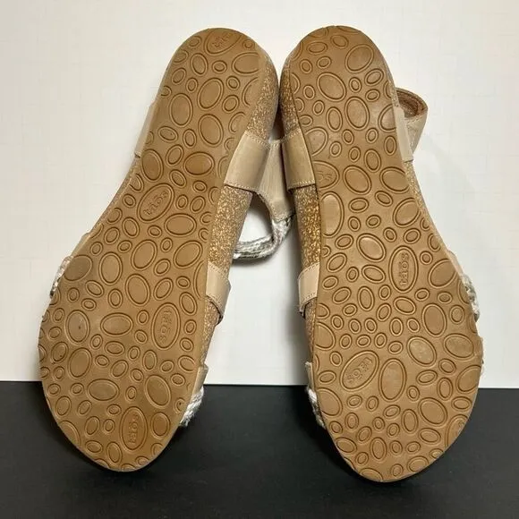 Womens TAOS Trulie Limited Edition Stone Gray Adjustable Sandals / Size 7-7.5