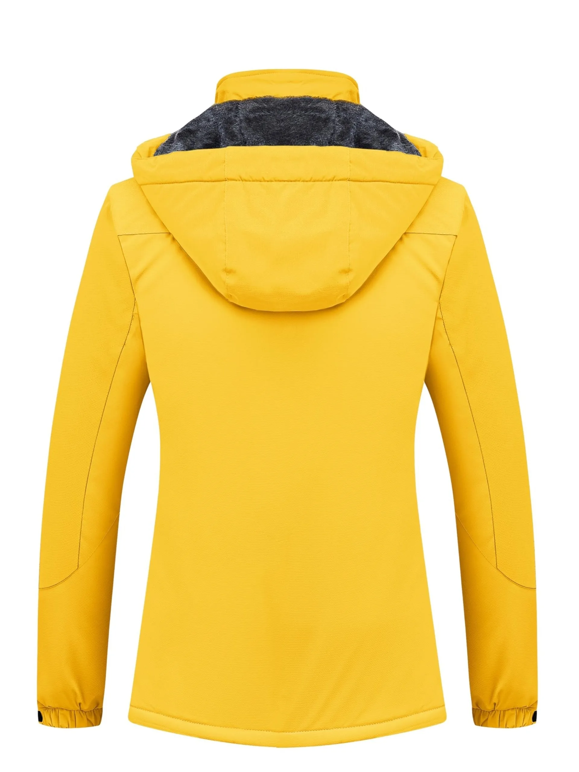 Womens Waterproof Thermal Fleece Winter Jacket for Outdoor Activities