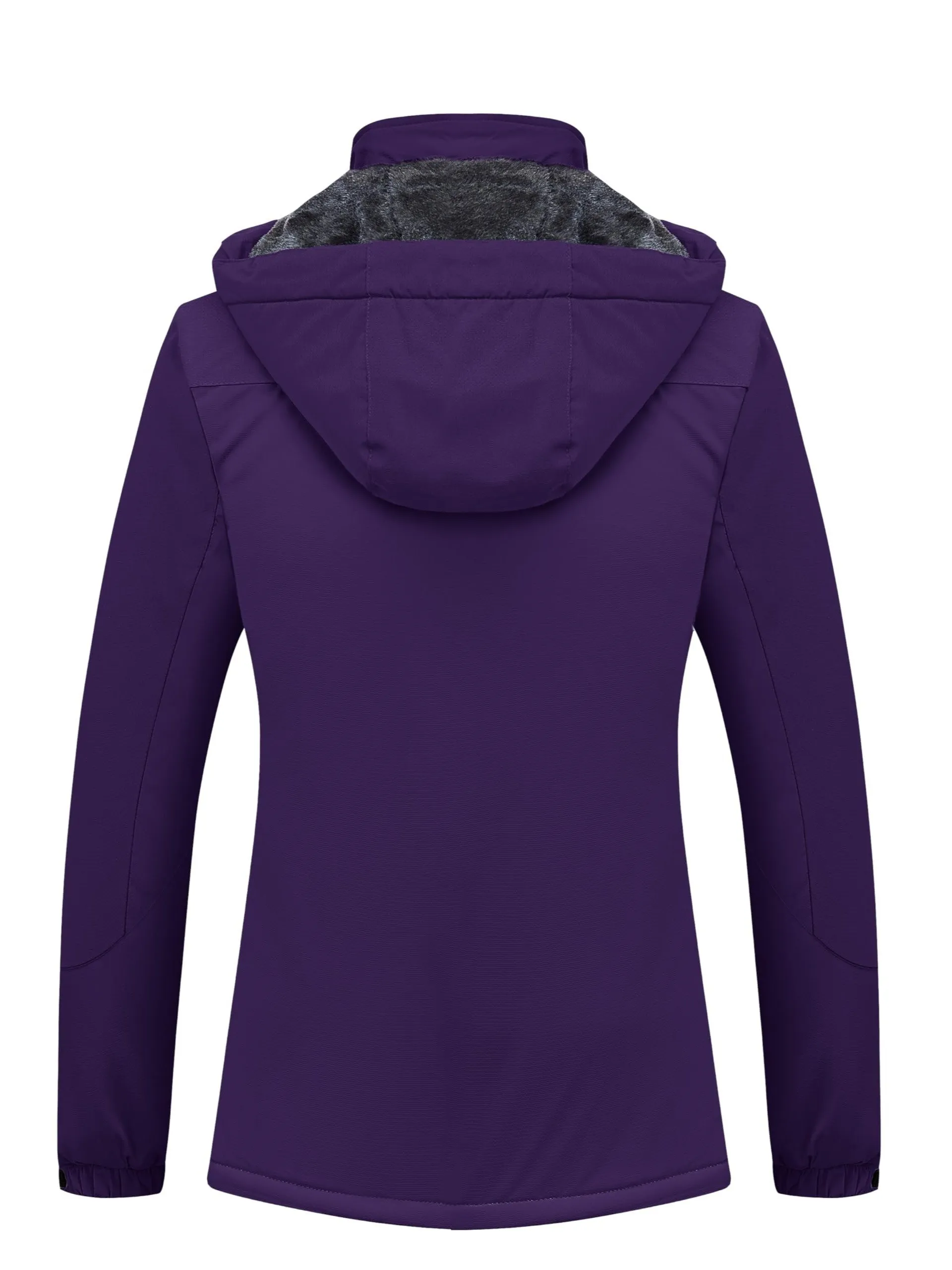 Womens Waterproof Thermal Fleece Winter Jacket for Outdoor Activities