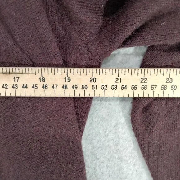 Woolrich Cardigan Sweater Wmns M Wool Blend Purple Ombre Open Front Waterfall