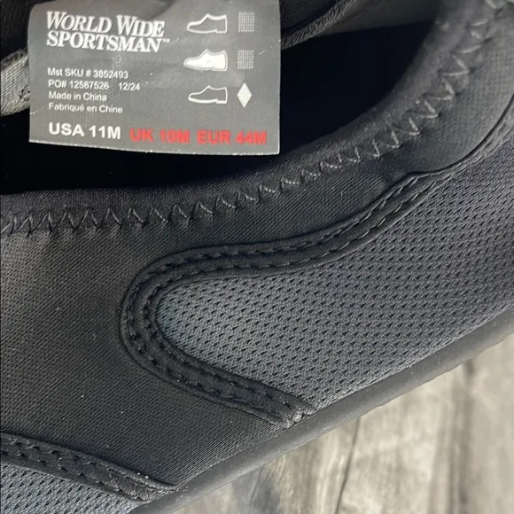 World Wide Sportsman Black Water Shoes for men