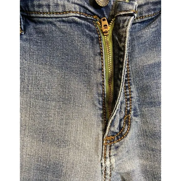 Wrangler Jeans Men's 35x32 Blue Slim Straight Retro Light Wash Low Rise