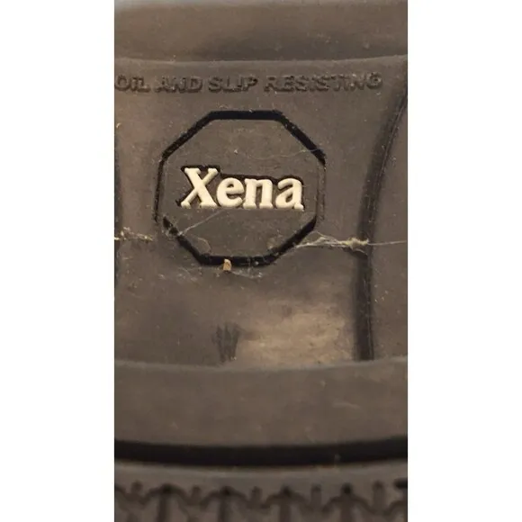 Xena Work Safety Boots Black Size 9.5 W Womans Oil Slip Resisting Steel Toe