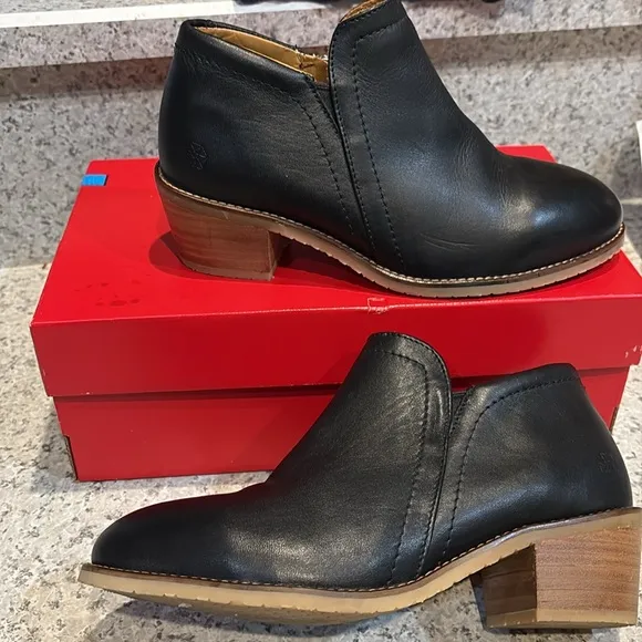 XENA Workwear Women's Black Leather GRAVITY WORK Boots -  Sz 7.5 or 38 EU