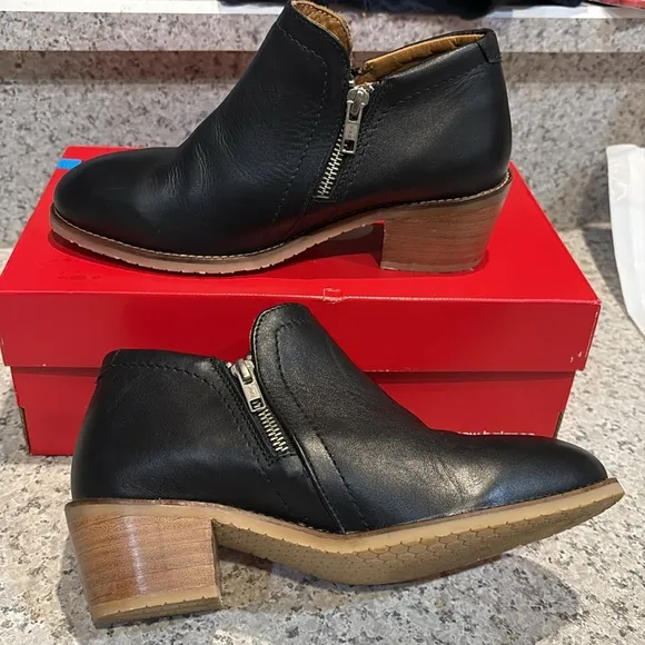 XENA Workwear Women's Black Leather GRAVITY WORK Boots -  Sz 7.5 or 38 EU
