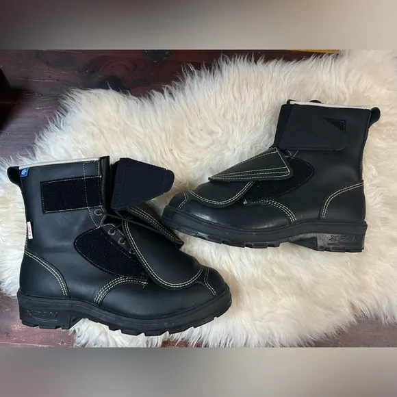 XPAN REALFLEX 8” work bolt black leather Canada made size 10 men’s