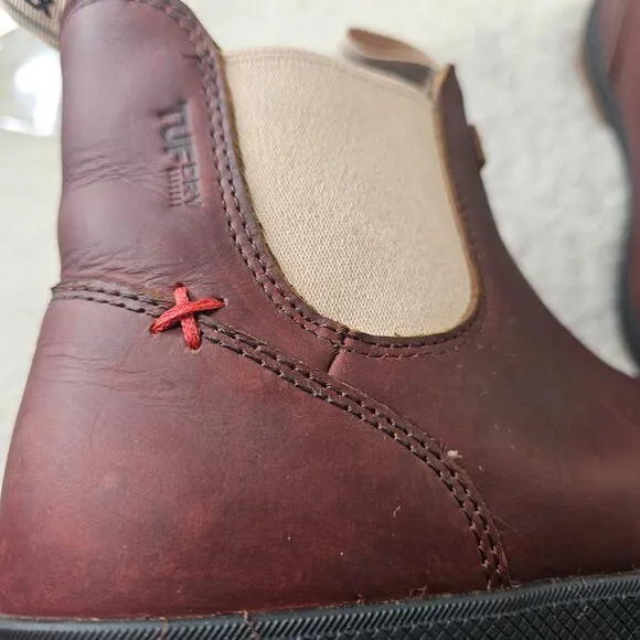 XTRATUF Ws US8 Legacy Leather Brown Chelsea Brush Boots. Work. RoundToe.…