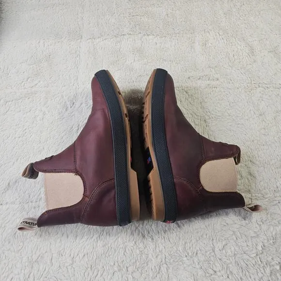 XTRATUF Ws US8 Legacy Leather Brown Chelsea Brush Boots. Work. RoundToe.…