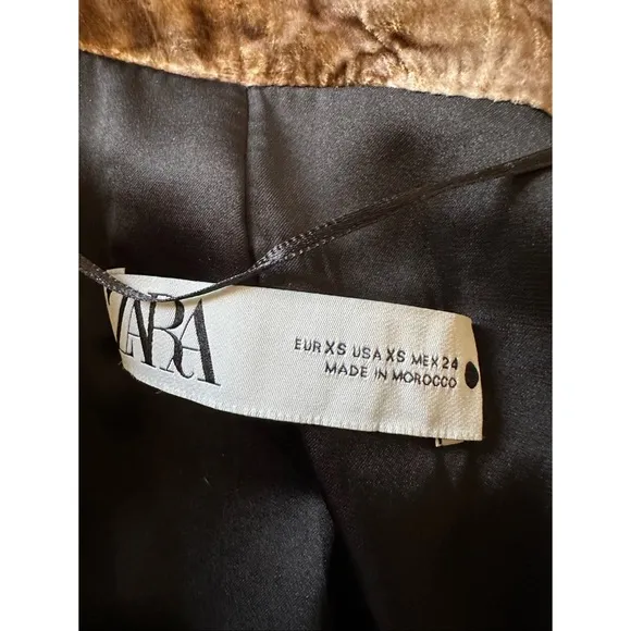 Zara Luxurious Tie Dye Velvet Coat, NWT, XS