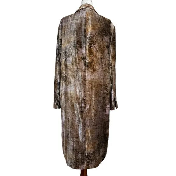 Zara Luxurious Tie Dye Velvet Coat, NWT, XS