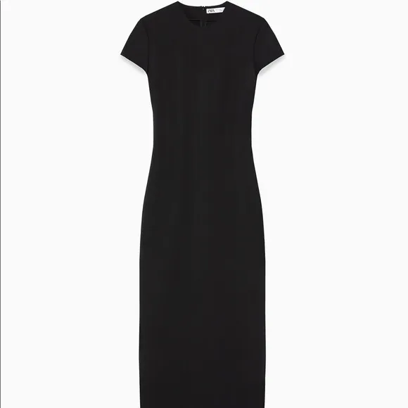 Zara Maxi Dress Midi Retro Archive Wool Long Limited Dress Wool Slit