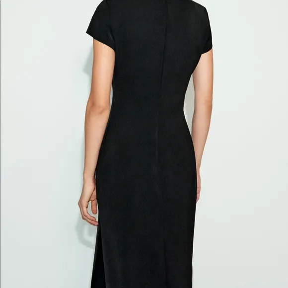 Zara Maxi Dress Midi Retro Archive Wool Long Limited Dress Wool Slit