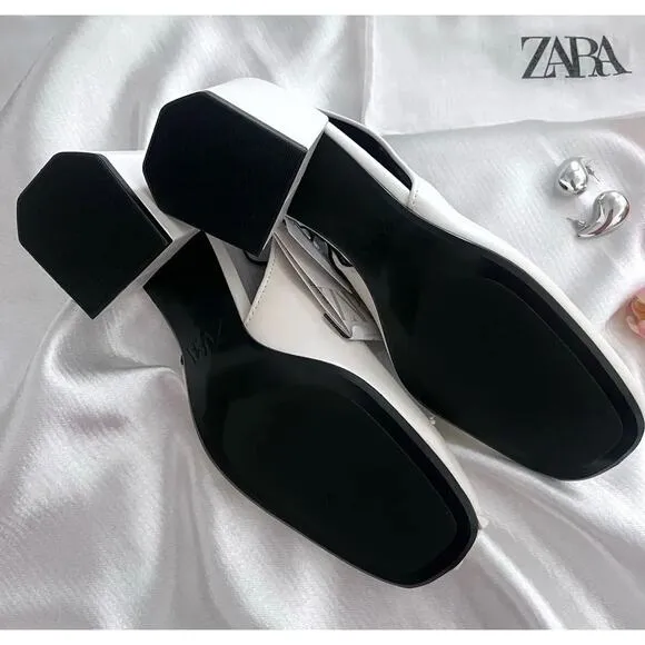 ZARA Rounded Toe Heels NWT