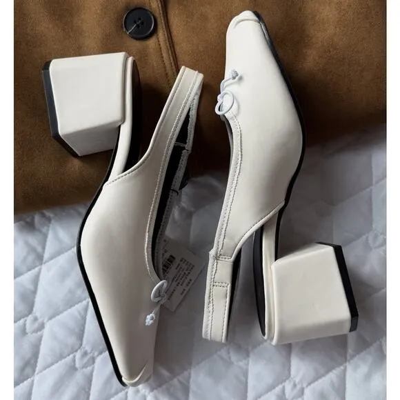 ZARA Rounded Toe Heels NWT