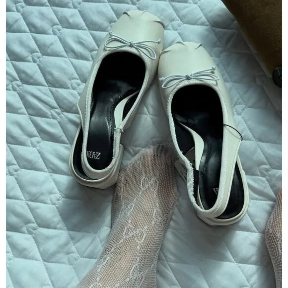 ZARA Rounded Toe Heels NWT