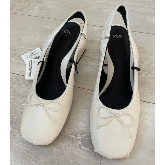 ZARA Rounded Toe Heels NWT