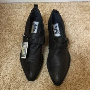 Zodiac SZ 8.5 brown deerskin whip stitch shoes